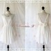 A Party Dress - V Shape Off White Dress White Bridesmaid Dress White Prom Dress Backless Cocktail Dress Homecoming Dress Night Dress Small