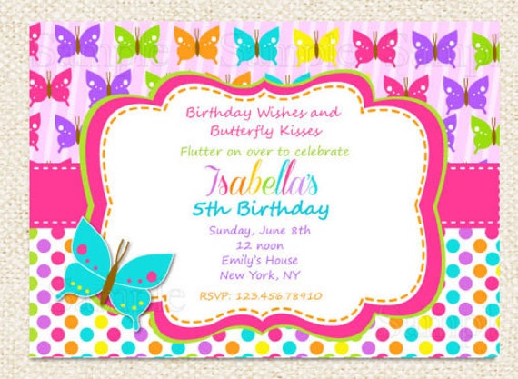 Butterfly Birthday Invitations Printable 10