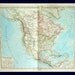 Antique 19th Century Map of North America