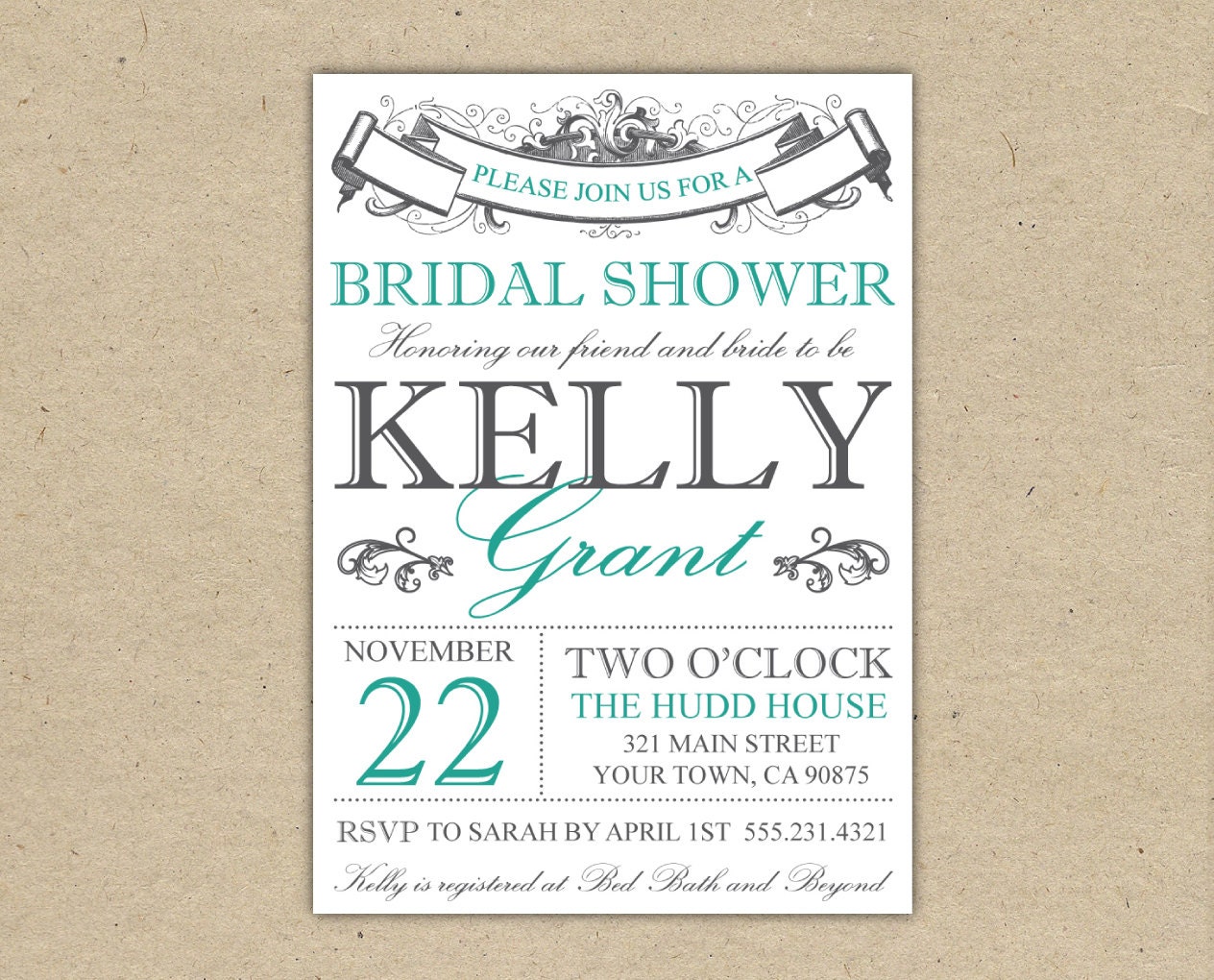 Bridal Shower Invitation Format 10