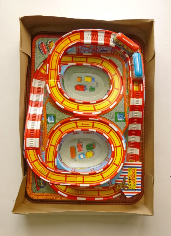 vintage toy roller coaster