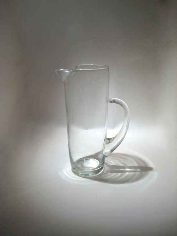 Vintage Glass Martini Pitcher