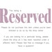 RESERVED