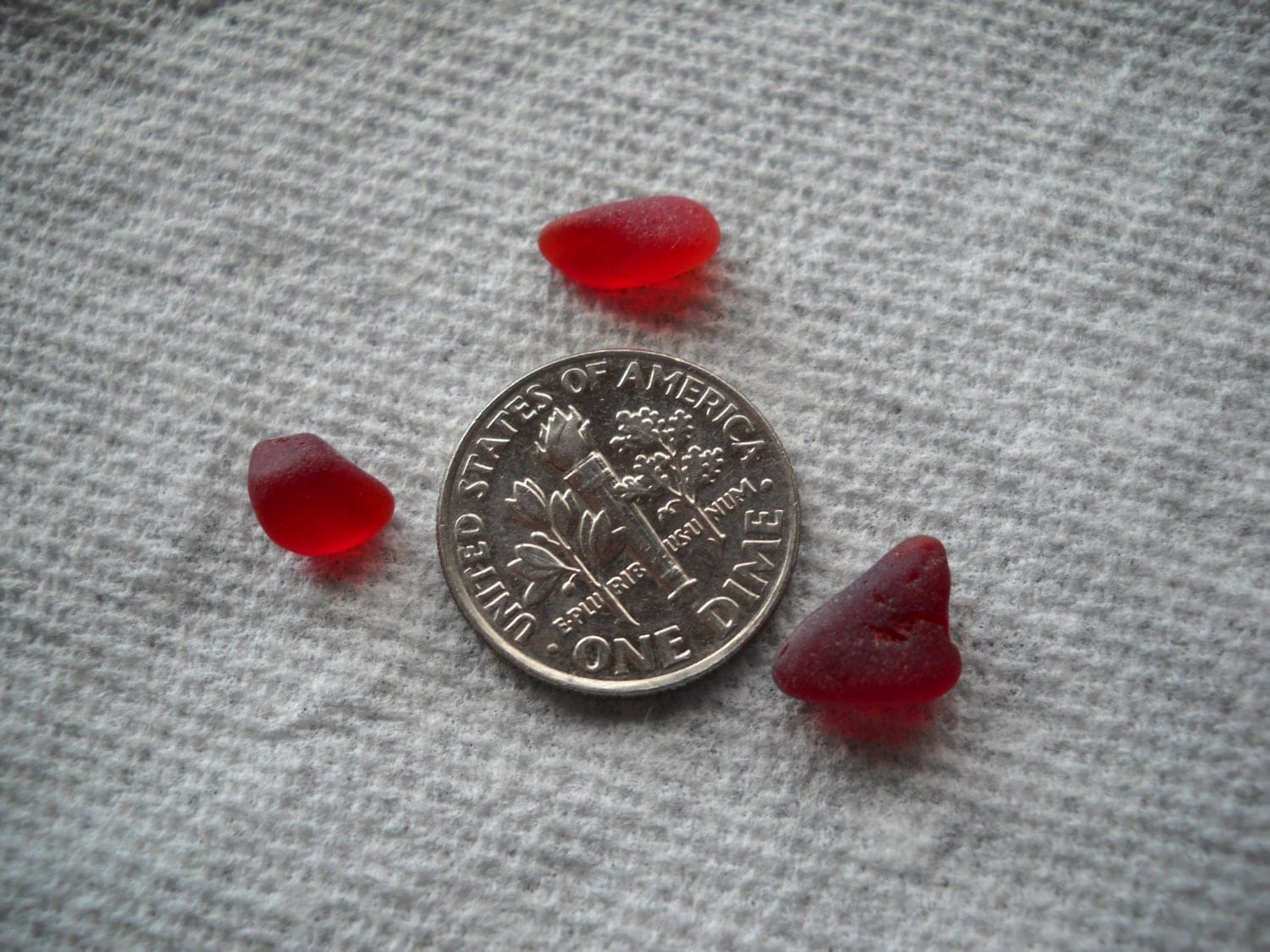 Genuine Rare Red Sea Glass From The Pacific by SeaPillowTreasures