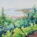 Sale WATERCOLOR Painting Landscape Seascape Original Painting 11"x14"