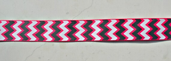 Hot pink & black chevron coordinatig with Mommy is my BFF on white 7/8" grosgrain ribbon Il_570xn