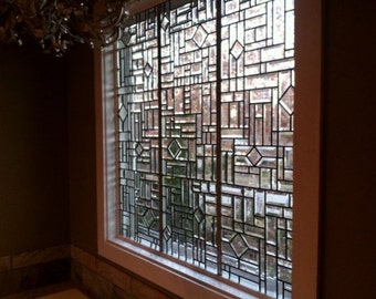Custom Made to Order All Beveled Stained Glass Windows
