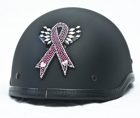 Items similar to Rhinestone Helmet Bling Sticker - Pink Ribbon on Etsy