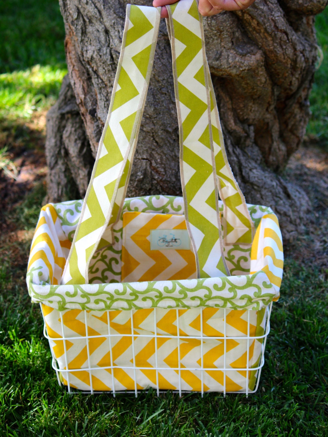 Download INSTANT DOWNLOAD Bicycle Basket Liner Pattern PDF 4 Liner