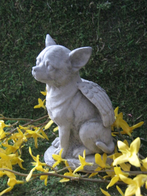 angel chihuahua statue