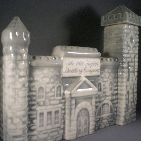 Vintage Old Taylor Distilling Company Castle Liquor Decanter