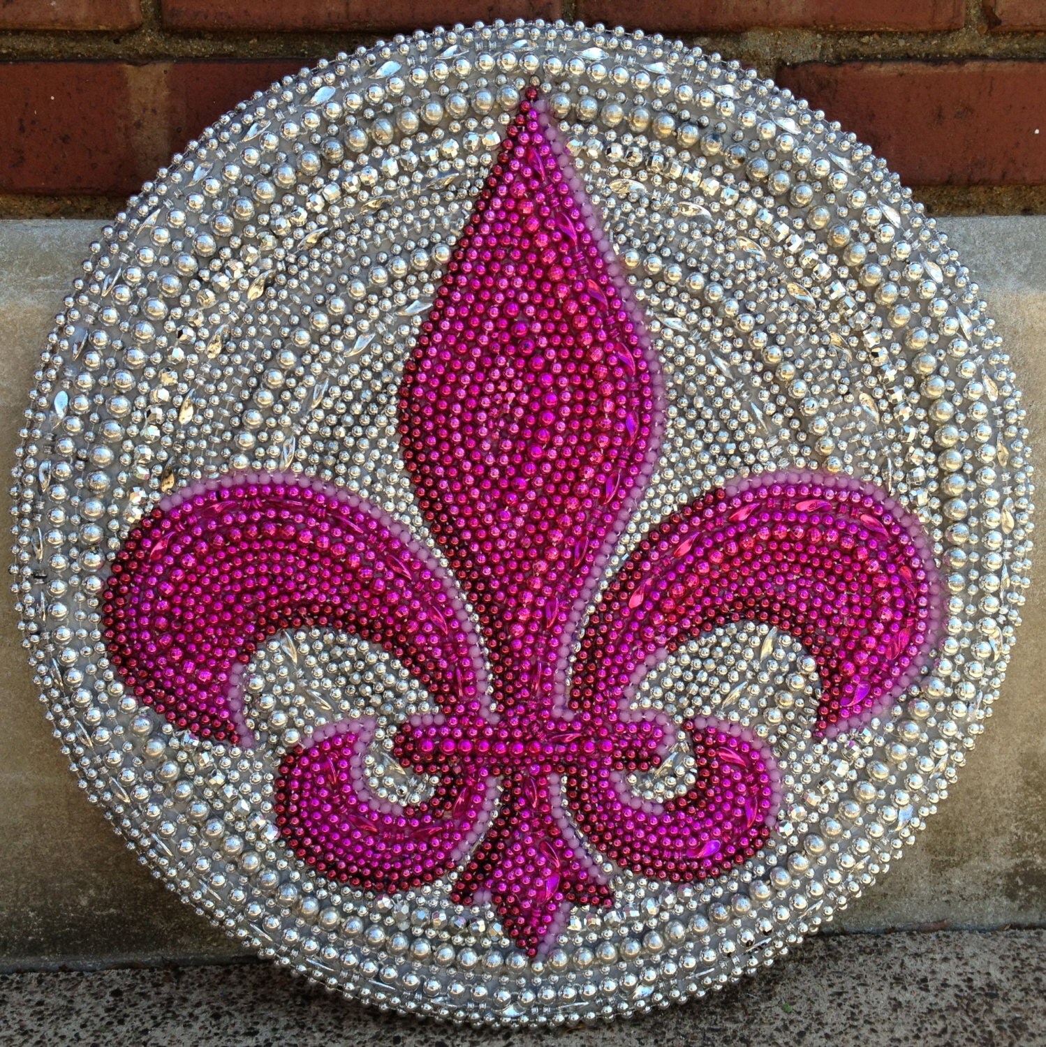 Items similar to mardi gras bead fleur de lis made to order on Etsy