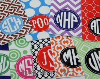Monogrammed Bag Tag - Personalized luggage tag - Choose your design - Great graduation gift