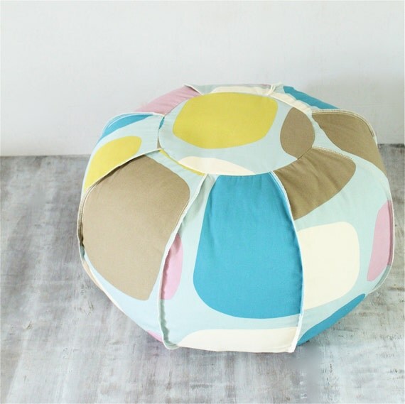 Items similar to Pouf Ottoman Floor Pillow on Etsy