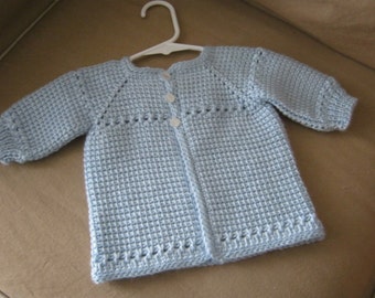 Le Faon Jacket Cardigan Tunisian crochet handmade DIGITAL