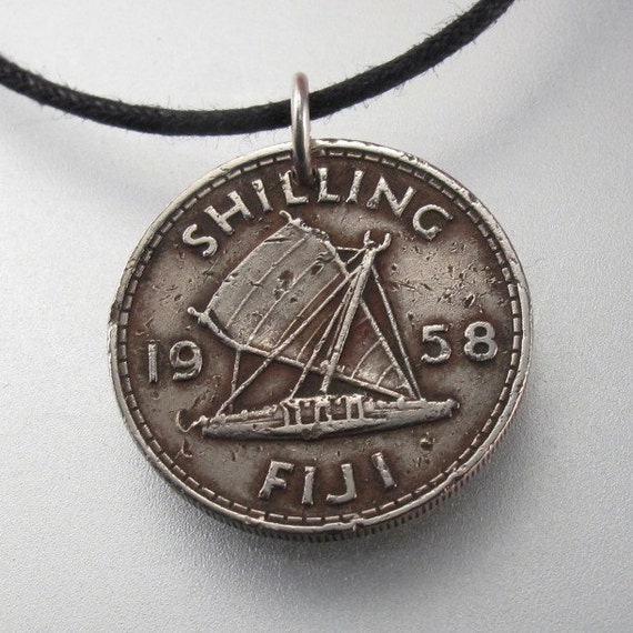 FIJI NECKLACE jewelry Fiji shilling necklace by PartsForYou