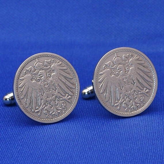German Empire Imperial Eagle Coin Cufflinks 10 by SubwayCufflinks
