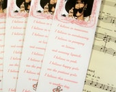 Wedding Personalized  Shower Favors I Believe in Manicures Set of 20 Custom Bookmarks Audrey Hepburn I Believe in Manicures