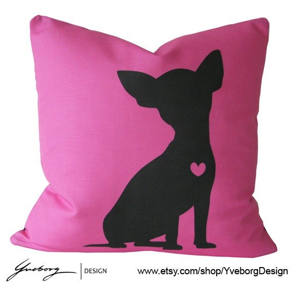 pink dog pillow bed