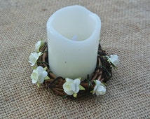 autumn wedding candle rings