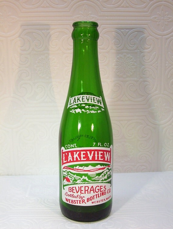 Vintage Lakeview Beverages Soda Pop Bottle ster Bottling Co