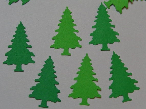 items similar to 100 green christmas tree paper punches items similar to 100 green christmas tree paper punches