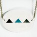 Necklace,Ceramic necklace, Hanmade jewelry, Geometric necklace, geomertic jewelry, ceramic jewelry, Minimalist necklace,