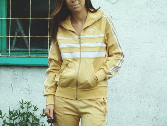 cream color tracksuit