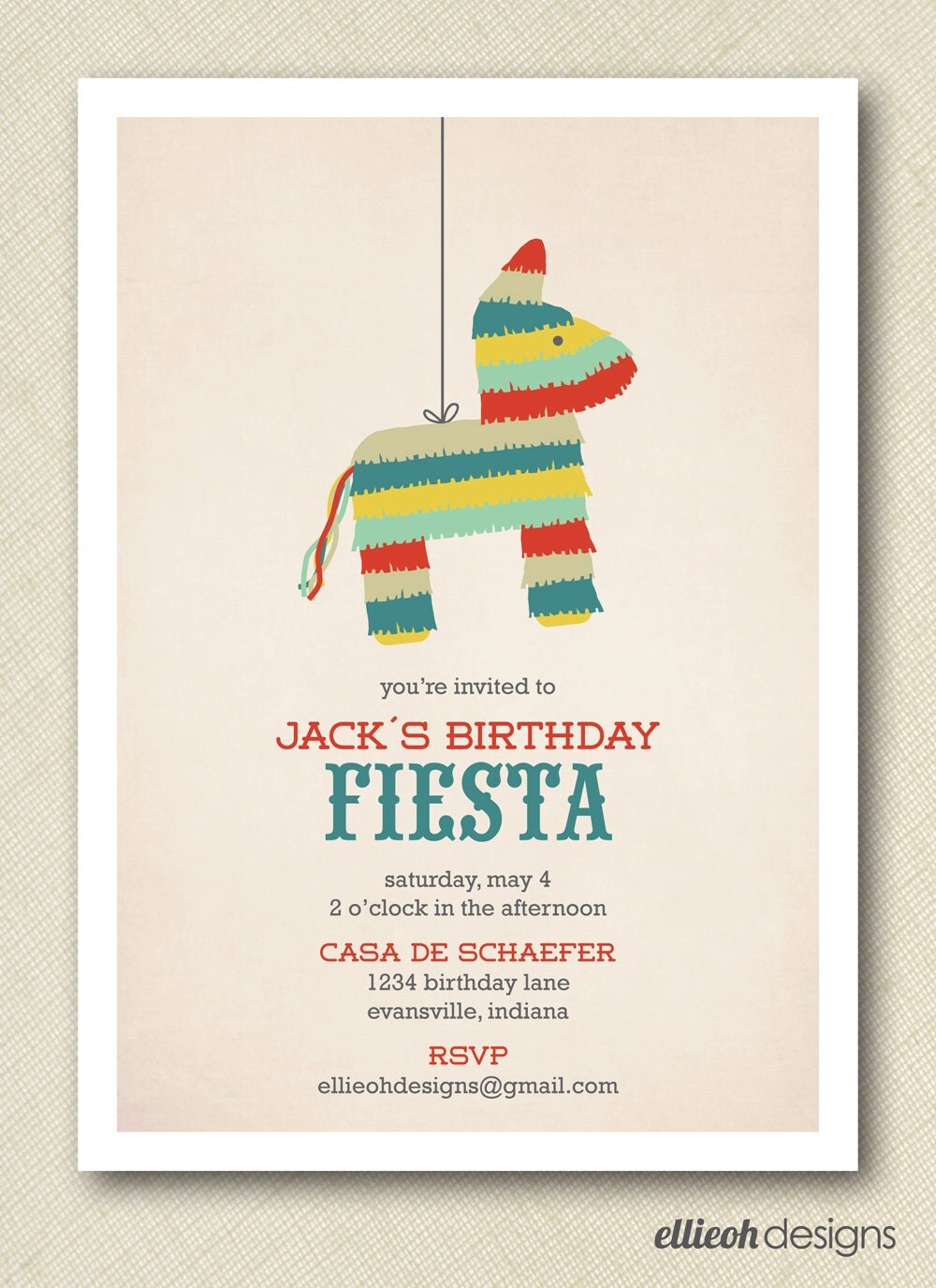 First Birthday Fiesta Invitation 10