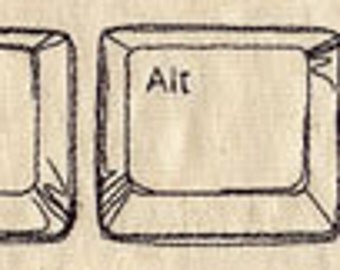 Ctrl Alt Delete Embroidered Flour Sack Hand/Dish Towel