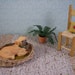 miniature dog basket 1 inch scale