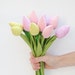 Custom listing for Lydia - dozen of spring flowers tulips in orange,yellow,white and polka dot