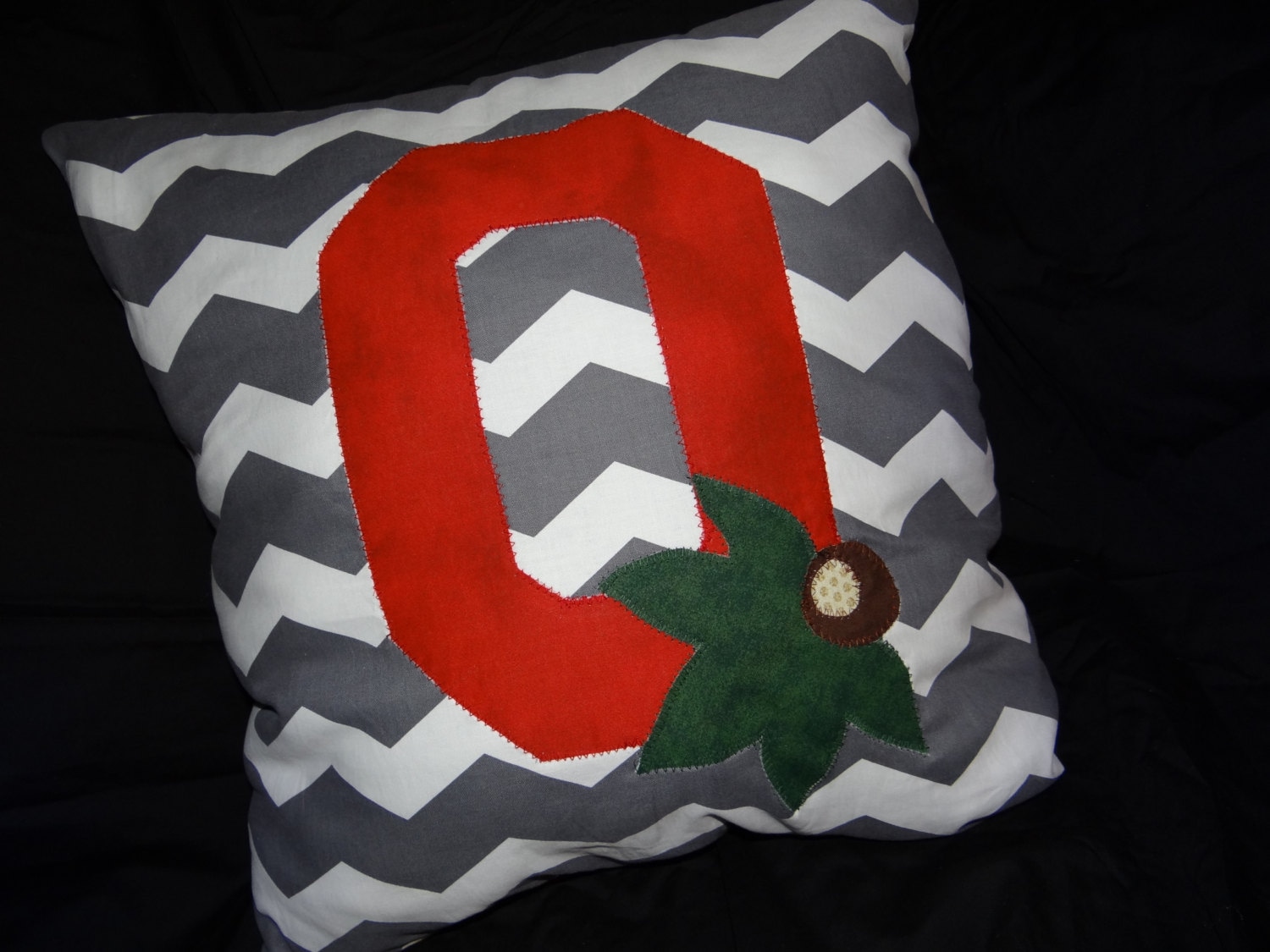 Ohio State Buckeye pillow
