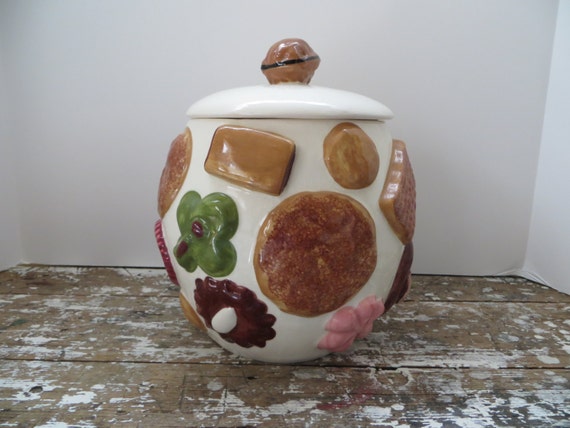 Cookies All Over Los Angeles Pottery Cookie Jar 1950s Pottery