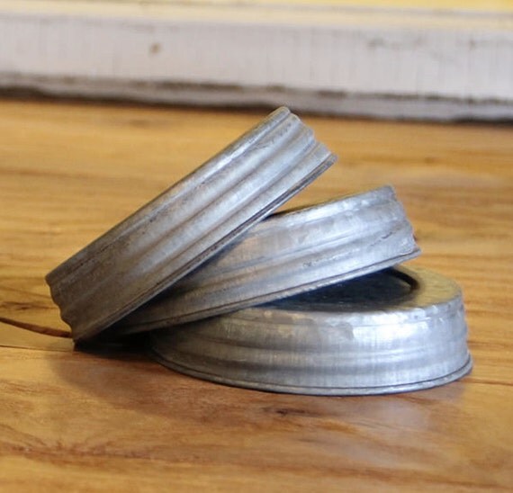 Vintage Reproduction Zinc Wide Mouth Canning Jar Lids
