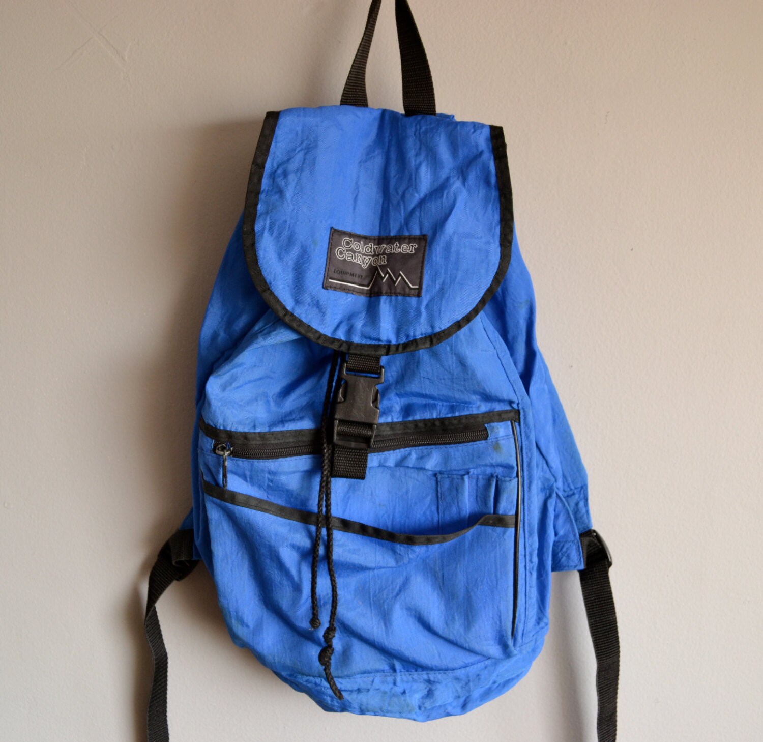 Vintage Blue 80s Backpack by Coldwater Canyon
