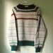 Vintage Danish Wool Sweater - Scandinavian Handknit Pullover Fisherman Sweater