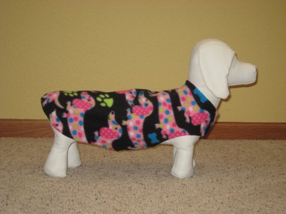 Wiener Dog Jacket
 MINI SIZE Dachshund Wiener Dog Coat Jacket by wienerwraps