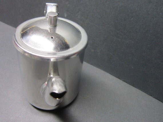 Vintage Stainless Steel Teapot Individual serving teapot