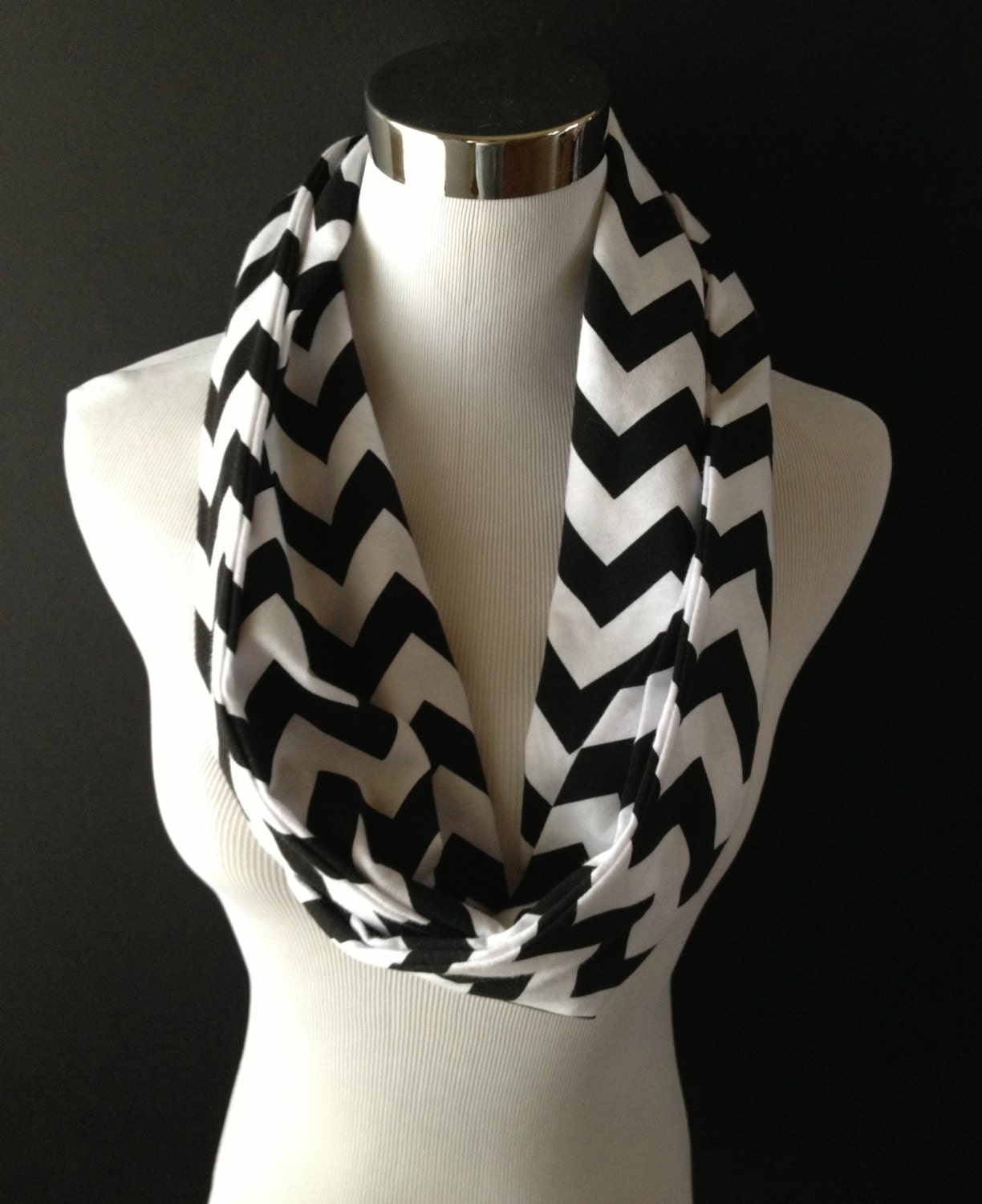 NEW Infinity Jersey Knit Chevron Scarf Choose Your Color