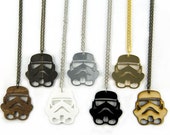 Storm Trooper Inspired Necklace - Handmade - Laser Cut