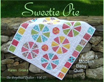 Baby Quilt Pattern, Modern Quilt Pattern, Raw-Edge Quilt, Easy Quilt, PDF, Immediate Delivery, qtm