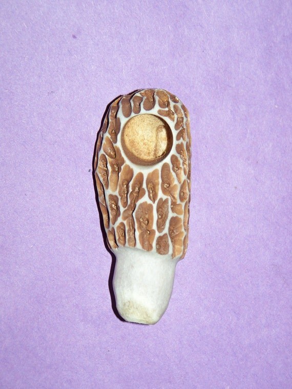 morel mushrooms deer antler tobacco pipe/antler carvings/folk