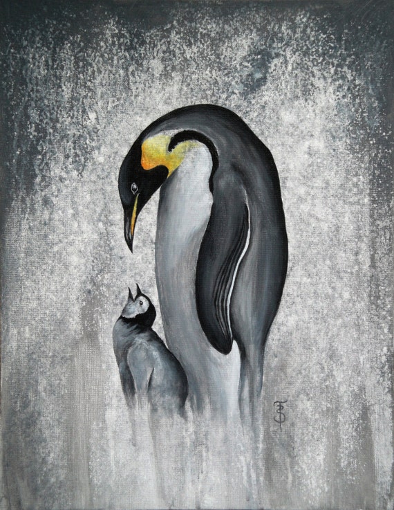 Penguin pics | Acrylic painting, Painting, Penguins