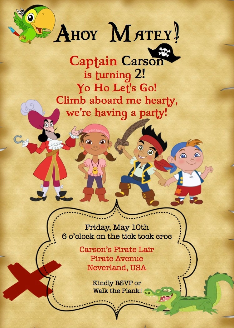 Jake Neverland Invitations 7