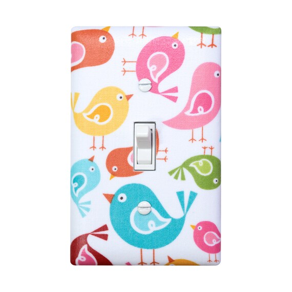 Little Bird Light Switch Plate Cover / Single / Nursery Decor