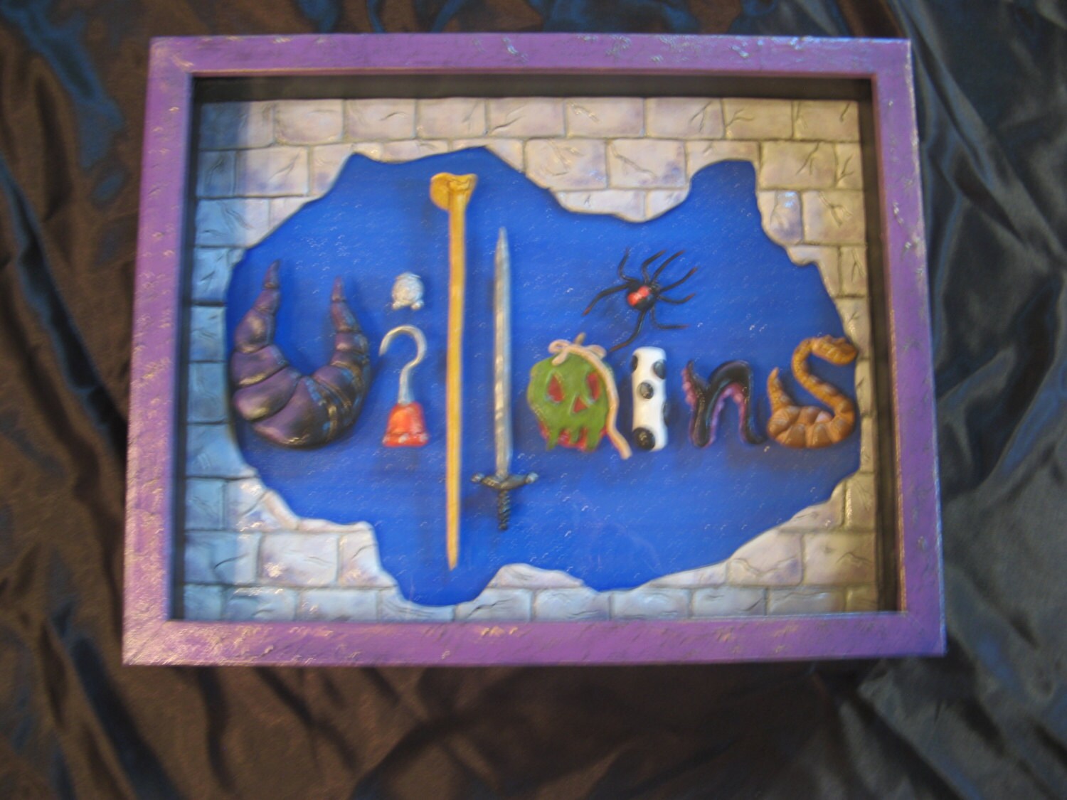 Homemade Disney Villain Shadow Box by pixiepainting on Etsy