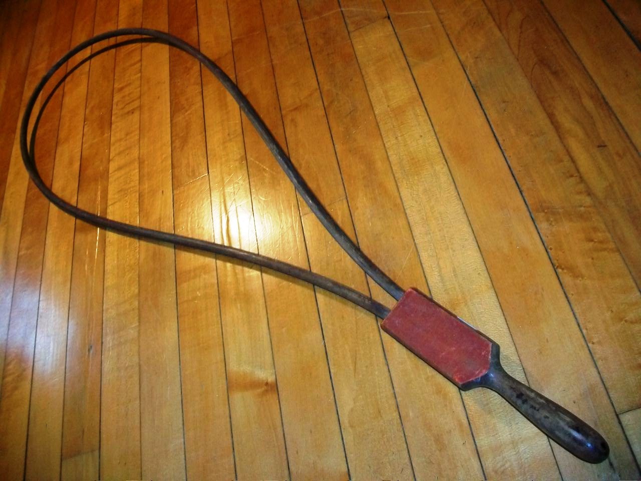reserved for Burt Antique Rug Beater Large Bent Wood Shaker