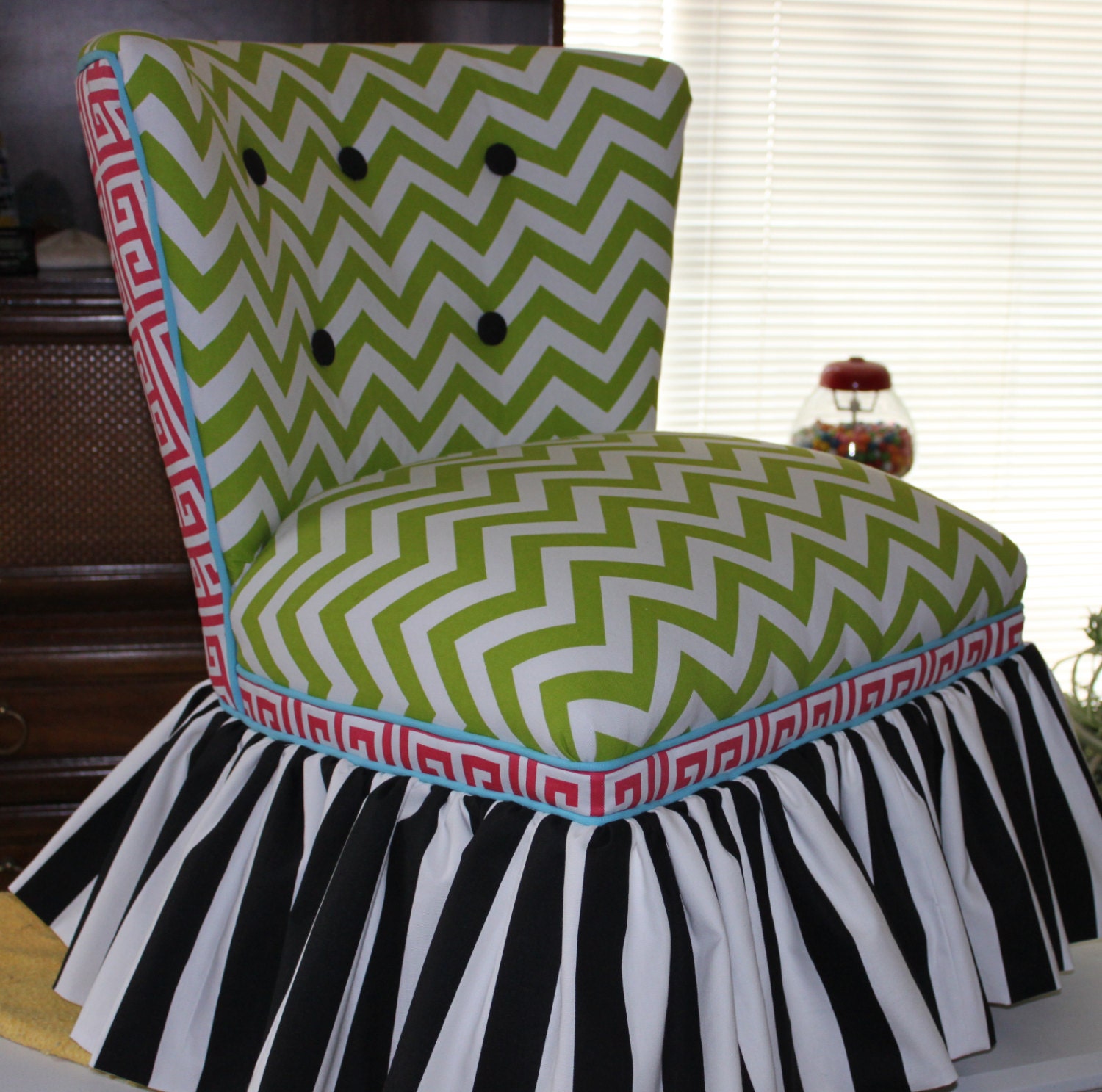 Slipper Chair Reupholstered for a client Price by marionmeenach