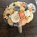 READY TO SHIP Alternative Wedding Bouquet - Sola flowers, Natural Bridal Bridesmaid Bouquet, Keepsake Bouquet